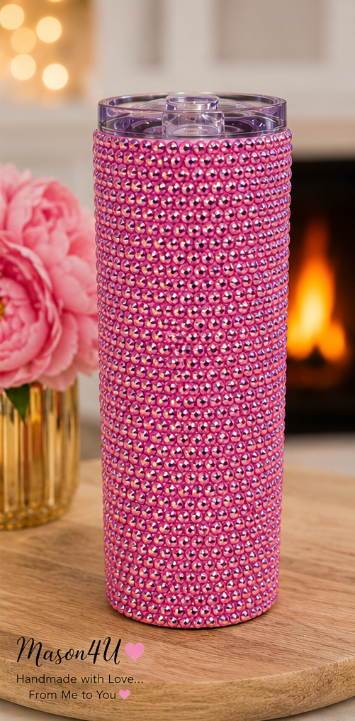 Handmade 20oz Rhinestone Tumbler