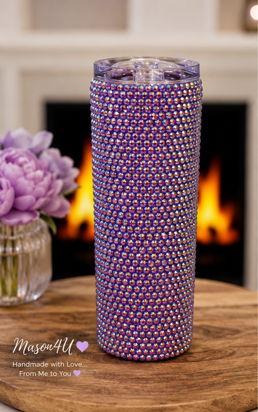 Handmade 20oz Rhinestone Tumbler