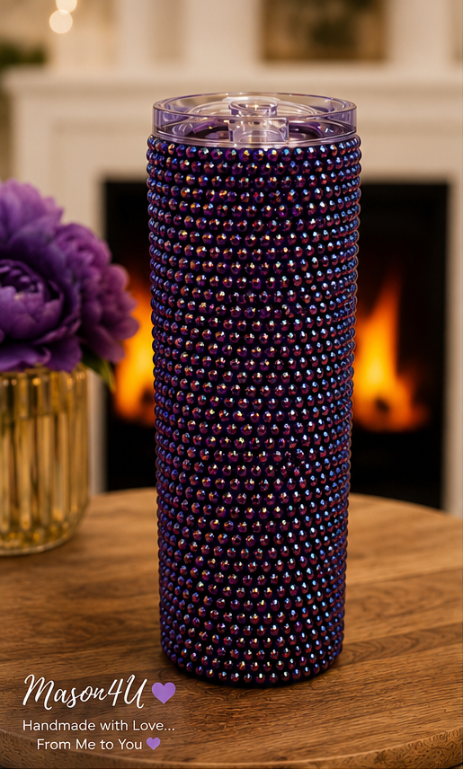 Handmade 20oz Rhinestone Tumbler