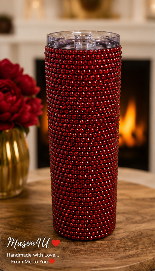 Handmade 20oz Rhinestone Tumbler